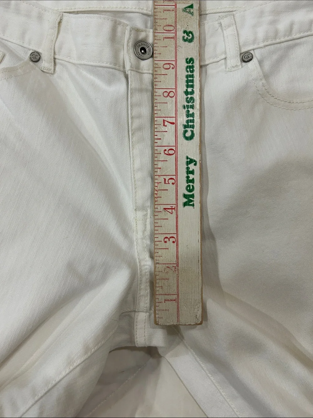 Coldwater Creek White Denim Cropped Pants